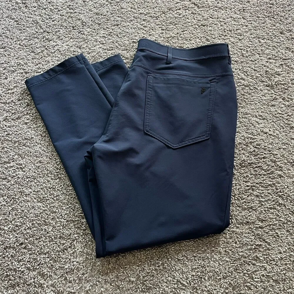 Public Rec Gamechanger Pants Stretch Performance Golf Chino Navy Blue Mens 40/32